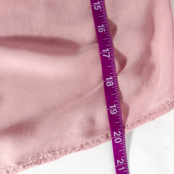 Pink Long Sleeve Lace Flowy Blouse - Picture 11 of 11